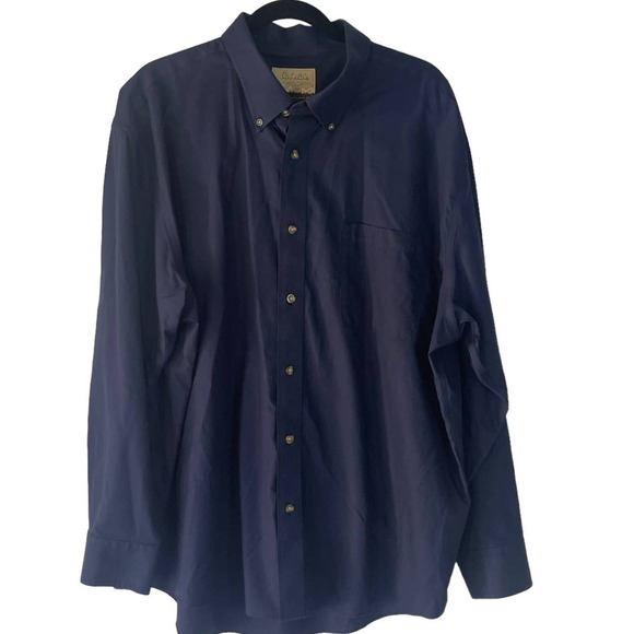 Cabela's Men's‎ Size 2XL Blue Button Up Long Sleeve Shirt - Picture 1 of 8